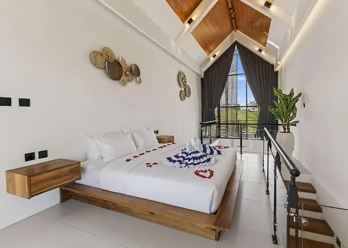 Villa Casa Le Twins 1br Loft With Pool & Rice Views In
